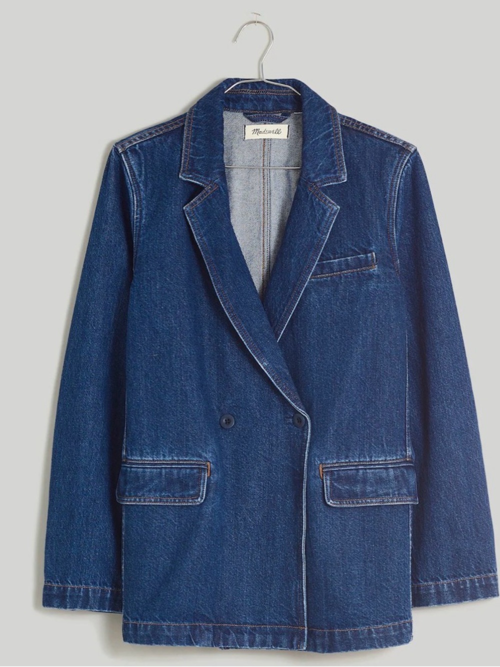 MADEWELL Denim blazer deardoff wash size small